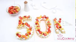 Comment réaliser un number cake ou letter cake   SCRAPCOOKING® [upl. by Jasisa]