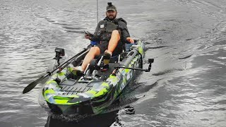 WATER REVIEW BIG FISH 108 PRO FISH PEDAL Drive 3 WATERS KAYAK  SPEED TEST [upl. by Yrelle556]