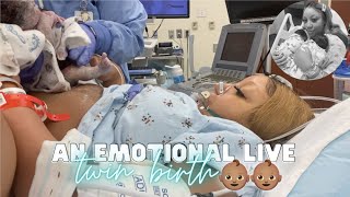 THE LIVE BIRTH OF OUR SECOND SET OF TWINS  Real Raw amp Emotional Doctor Turns Breech Baby in Womb [upl. by Renmus]