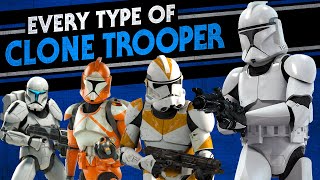 Every Clone Trooper Type in Star Wars Canon [upl. by Airegin]