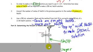 Lab Determining Percent of Acetic Acid in Vinegar [upl. by Ariamoy]