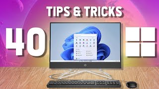 40 Windows 11 Tips and Tricks [upl. by Yenaj]