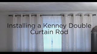 Kenney Double Curtain Rod Installation [upl. by Anitreb]