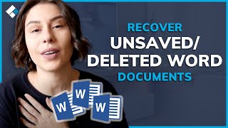 Word File Recovery Solution  How to Recover UnsavedDeleted Word Documents on Windows [upl. by Notnelc]