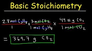 Stoichiometry Basic Introduction Mole to Mole Grams to Grams Mole Ratio Practice Problems [upl. by Barta]