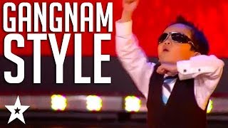 4 Year Old Kid Tristan Dances Gangnam Style on Belgiums Got Talent  Got Talent Global [upl. by Allenrad]