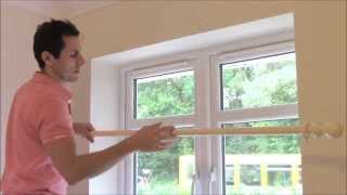 HOW TO FIT A WOODEN CURTAIN POLE  YouTube [upl. by Ahsienom]