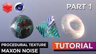 Create Procedural Textures in Redshift w Maxon Noise  Tutorial  Part 1 [upl. by Oloap]