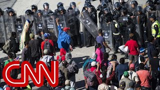 US closes San Ysidro crossing as migrants rush border [upl. by Lacefield]