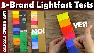 Comparing 3 DIFFERENT WATERCOLOR BRANDS for Lightfastness After 6 MONTHS  Plus 3 PAINTINGS [upl. by Ohs]