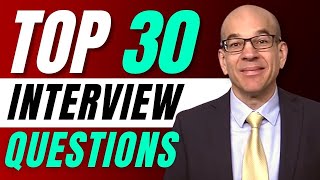 Top 30 Interview Questions  From a recruiters hiring playbook [upl. by Teador900]