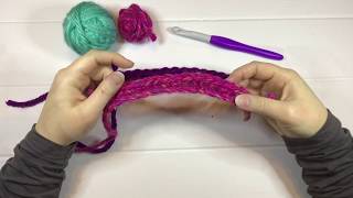 How to Crochet Foundation Single Crochet Stitch FSC [upl. by Roxane]