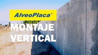 AlveoPlaca ® HORMIPRET Chile  Montaje Muro Vertical Prefabricado [upl. by Erleena]