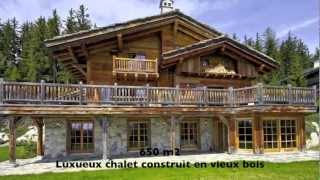 Magnifique Grand Chalet de Luxe à Vendre  La Grange de Crehavouettaz  CransMontana Valais Suisse [upl. by Ylra]