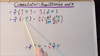 Commutator Hamiltonian and position [upl. by Donelle]