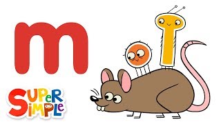 The Letter M  Learn The Alphabet  Super Simple ABCs [upl. by Laidlaw]