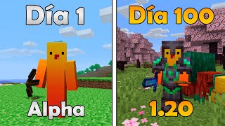 Paso MINECRAFT pero LA VERSION SE ACTUALIZA CADA DIA [upl. by Araeic177]