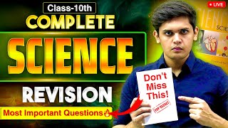 Class 10th  Complete Science Revision🔥 Most Important Questions  Prashant Kirad [upl. by Allicirp423]