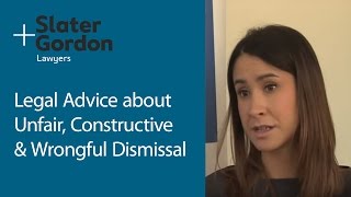 Legal Advice on Unfair Constructive and Wrongful Dismissal [upl. by Ahsitam]