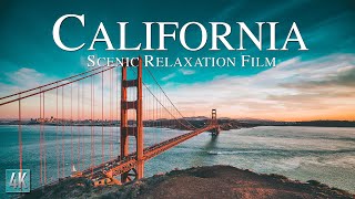 California 4K Scenic Relaxation Film  California Drone Scenery with Calming Music  California4K [upl. by Anez]