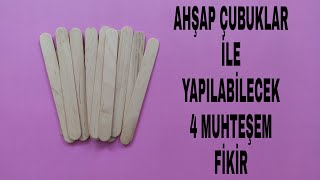 AHŞAP ÇUBUKLAR İLE NELER YAPILIR   KENDİN YAP  DIY [upl. by Toy]