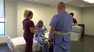 Physical Therapy Transfer Training  How To Transfer From Wheelchair To Bed [upl. by Accebor]