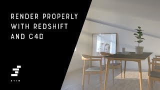 Render properly with redshift and Cinema 4D [upl. by Chappell]