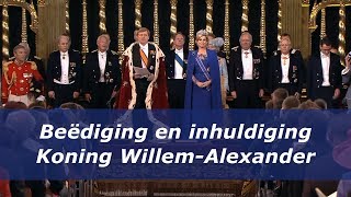 Beëdiging en inhuldiging van Koning WillemAlexander in de Nieuwe Kerk 2013 [upl. by Asyen]