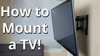 How to Properly Mount a TV to a Wall Step by Step [upl. by Nabroc]