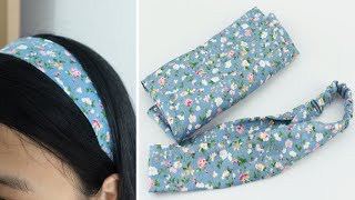 Easy Cotton Headbands – Fabric Headband Tutorial [upl. by Assirehs588]