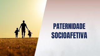 Paternidade socioafetiva [upl. by Drusie]