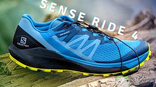 Salomon Sense Ride 4 Mountain Trail Running Test [upl. by Rabbi]