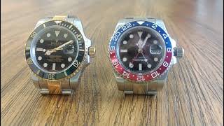 Comparando dos replicas de Rolex [upl. by Elesig]