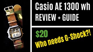 Casio AE1300WH Full Review  Manual  Function Guide Do you even need a GShock [upl. by Labina]