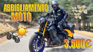 ABBIGLIAMENTO MOTO TUTTA la MIA ATTREZZATURA ESTIVA per VIAGGIARE [upl. by Akcimehs]