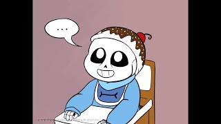 CUTE BABY SANS  Undertale Comic Dub Animations [upl. by Abihsot783]