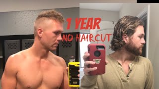 1 Year No Haircut  Hair Growth For Men [upl. by Aggri]