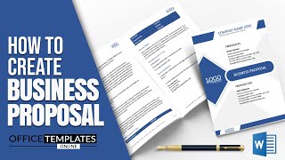 How to Create Proposal for Business in MS Word  Business Proposal Design [upl. by Hgielar748]