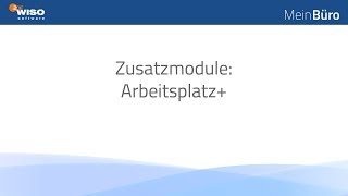 Zusatzmodul Arbeitsplatz MeinBüro [upl. by Moran]