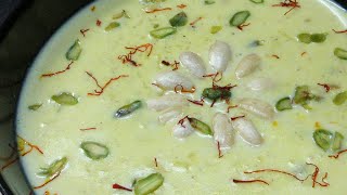 Badam Kesar Kheer Recipe  Special Indian Sweets  Rice Kheer Recipe [upl. by Vullo984]