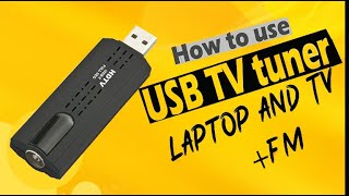 How to use usb tv tuner  usb tv stick  usb tv  usb tvcard  2020 [upl. by Dolores]