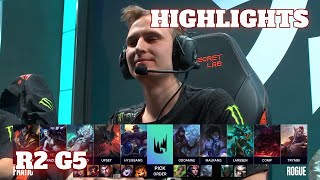 RGE vs FNC  Game 5 Highlights  Round 2 LEC 2022 Spring Playoffs  Rogue vs Fnatic G5 [upl. by Boudreaux]