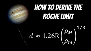 How to Derive the Roche Limit [upl. by Aihsia]