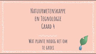 Wat plante nodig het om te groei  Graad 4 [upl. by Hultgren]