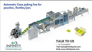 Automated Case Packers for Pouches  Automatic Case Packer [upl. by Eitsyrhc]