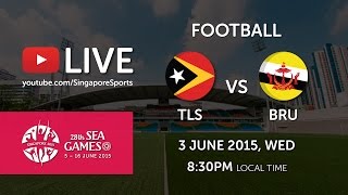 Football Timor Leste vs Brunei  28th SEA Games Singapore 2015 [upl. by Marcus602]