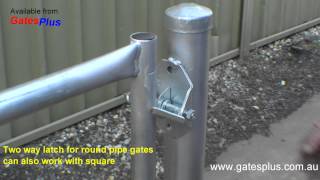 Gate Latch 2 way for round pipe and square [upl. by Vern959]