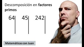 ▷ Cómo descomponer números en FACTORES PRIMOS ejemplos Factorizar números [upl. by Casia333]