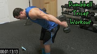 Intense 5 Minute Dumbbell Tricep Workout [upl. by Akimrej189]