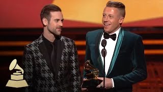 Macklemore amp Ryan Lewis Wins Best New Artist  GRAMMYs [upl. by Teerprug]